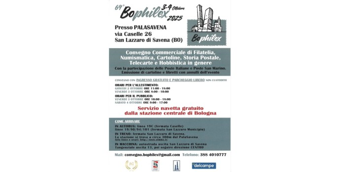 Bophilex 3/4 ottobre 2025
